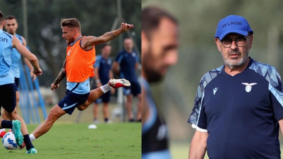 Lazio, Immobile carico in vista dell'Empoli: Sarri osserva attentamente