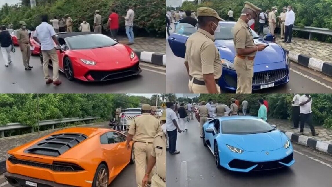 India: maxi sequestro di supercar ad un raduno