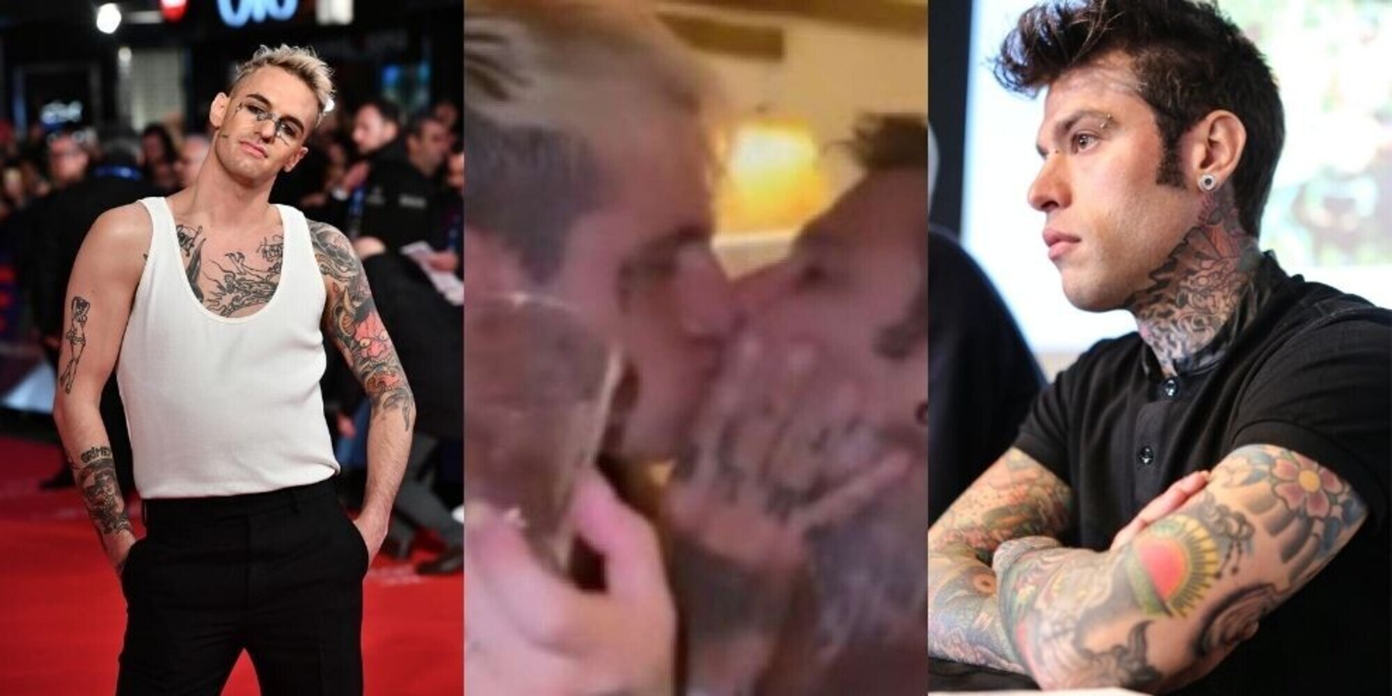 Fedez, Achille Lauro e il bacio di Ferragosto