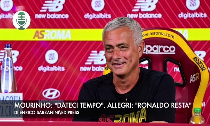 Mourinho: "Dateci tempo". Allegri: "Ronaldo resta"