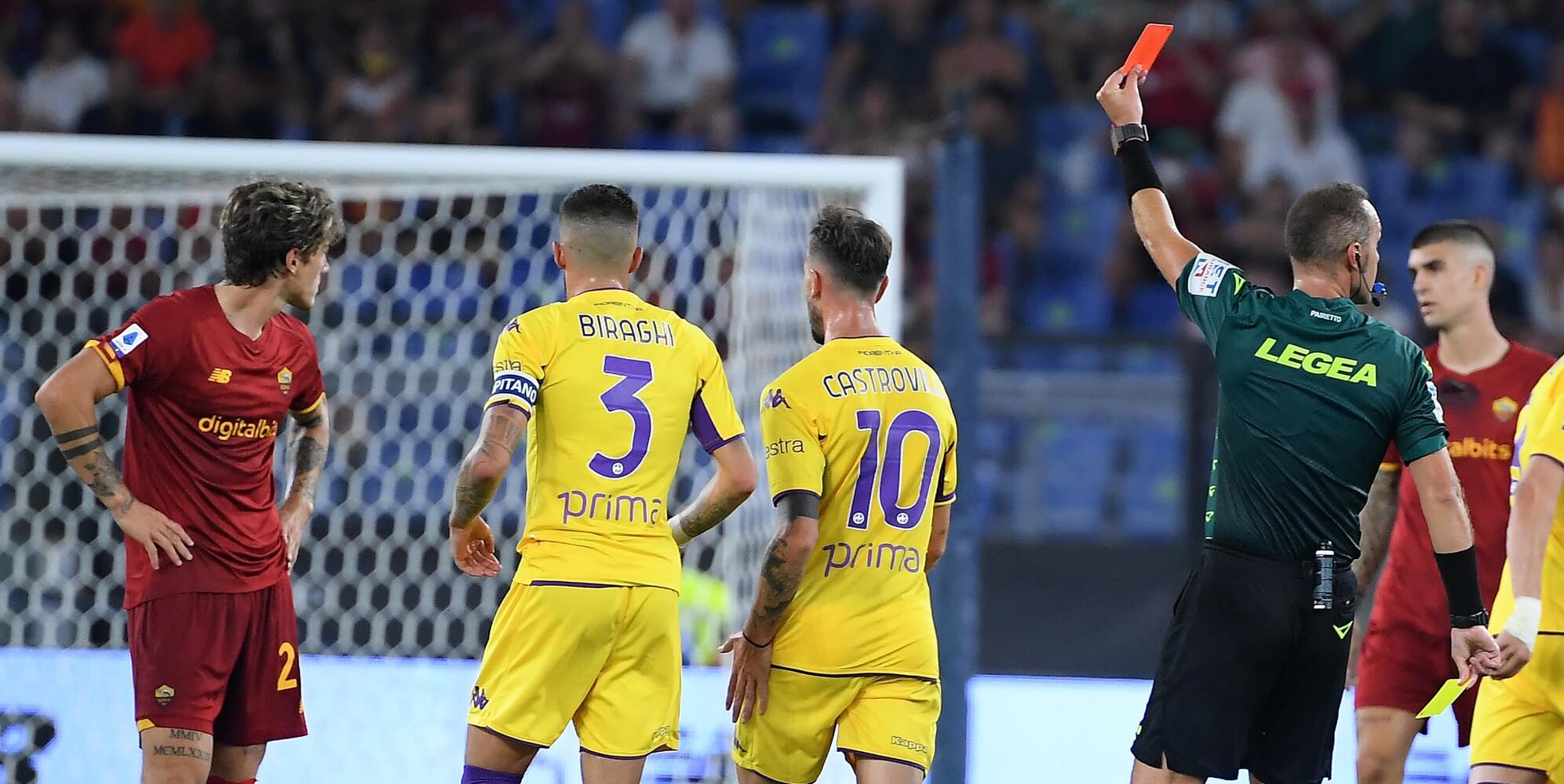 Moviola Roma-Fiorentina: rosso a Zaniolo inesistente