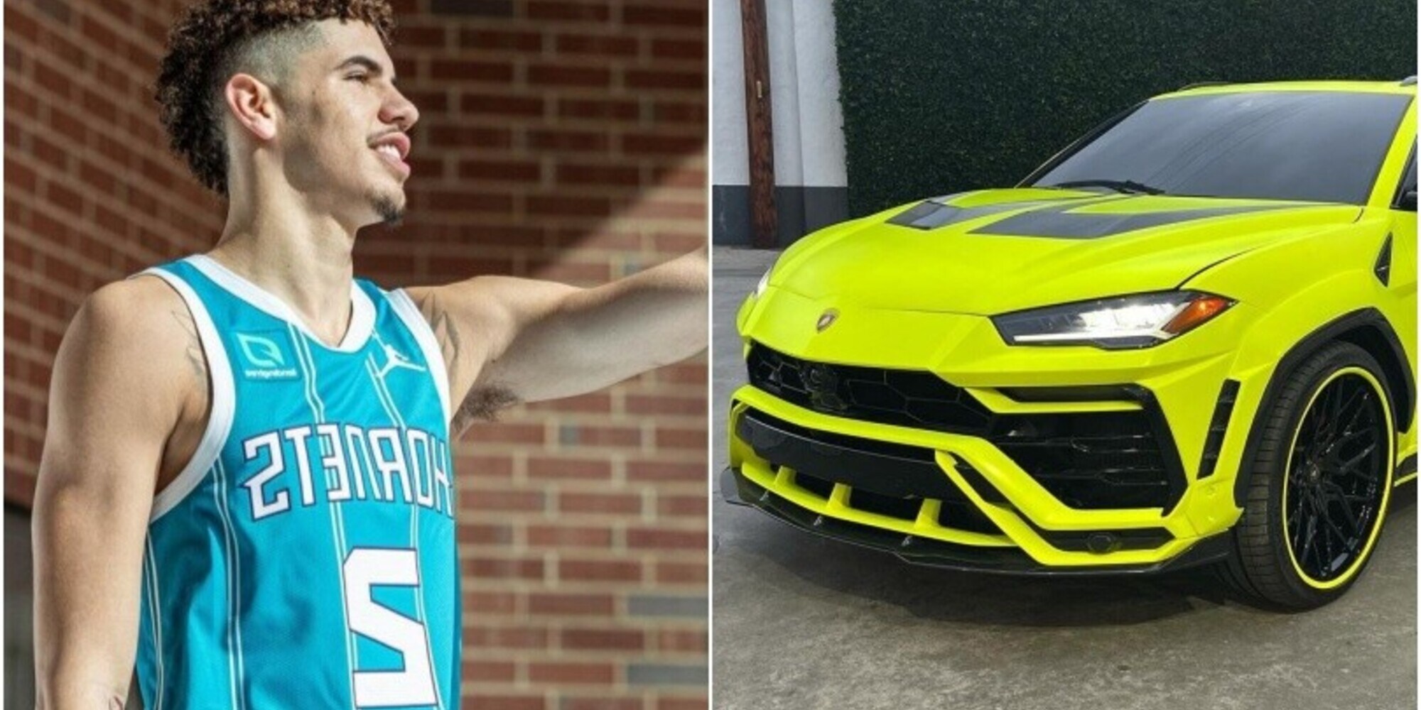 NBA, LaMelo Ball fa spazio in garage: arriva una nuova Lamborghini Urus fosforescente
