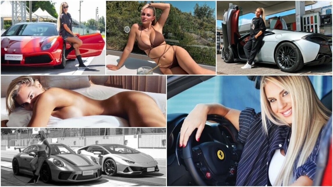 Francesca Brambilla, la sexy showgirl tra Ferrari, McLaren e Lamborghini