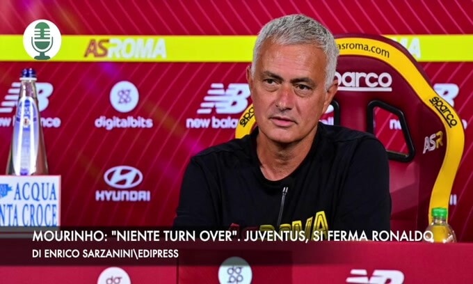 Roma, Mourinho: "Niente turn over". Juventus, si ferma Ronaldo