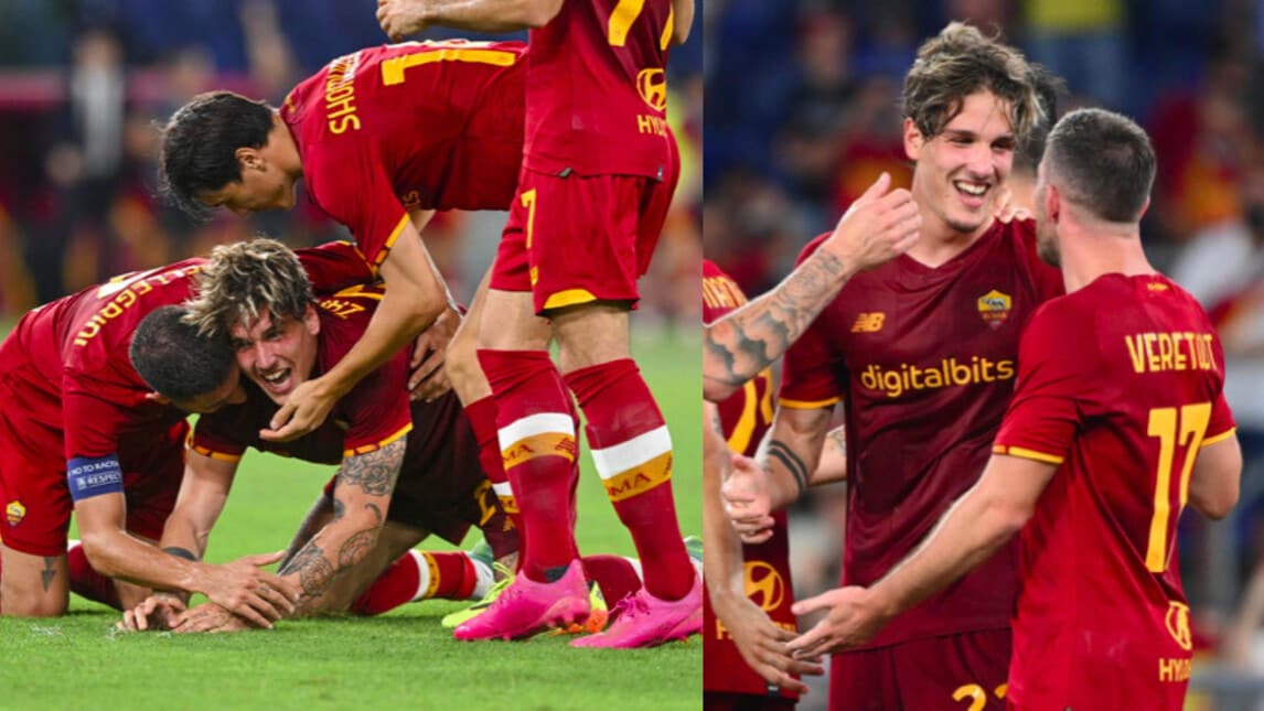 Zaniolo, grande commozione dopo il gol al Trabzonspor