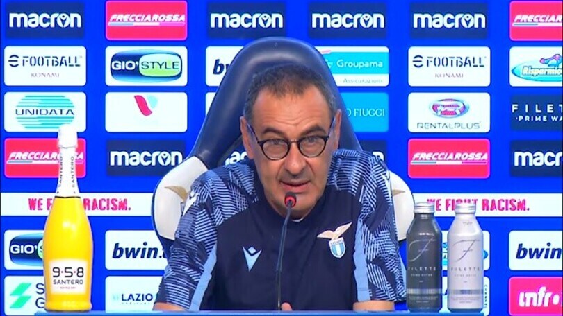 Sarri: "Il campo dell'Olimpico è in condizioni pessime"