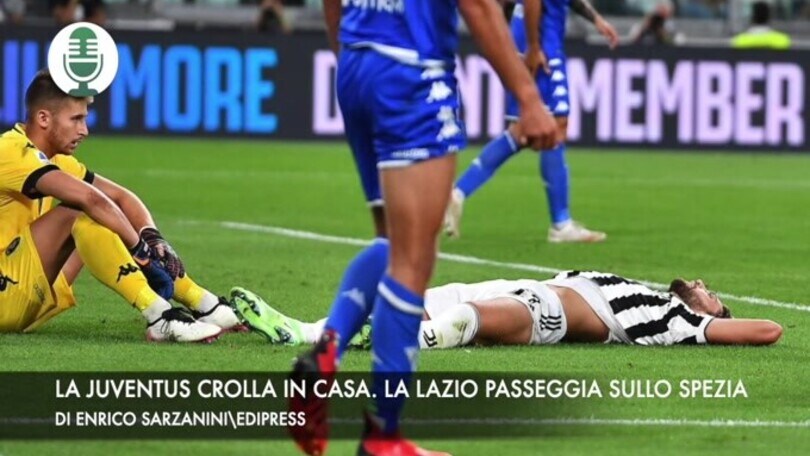 La Juventus crolla in casa. La Lazio passeggia sullo Spezia