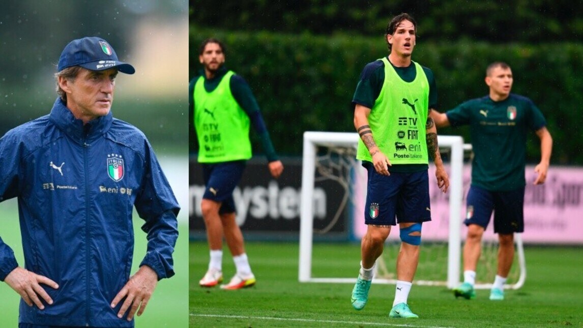 Italia, Zaniolo a lavoro sotto lo sguardo di Mancini