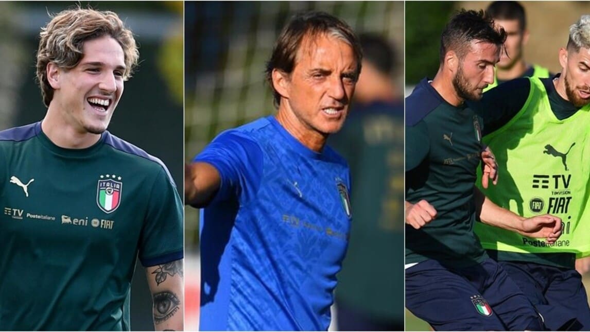 L'Italia si prepara al ritorno in campo: duro allenamento a Coverciano