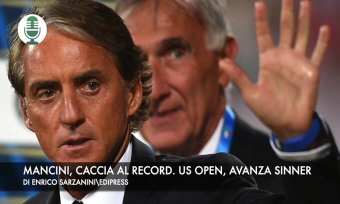 Mancini, caccia al record. Us Open, avanza Sinner