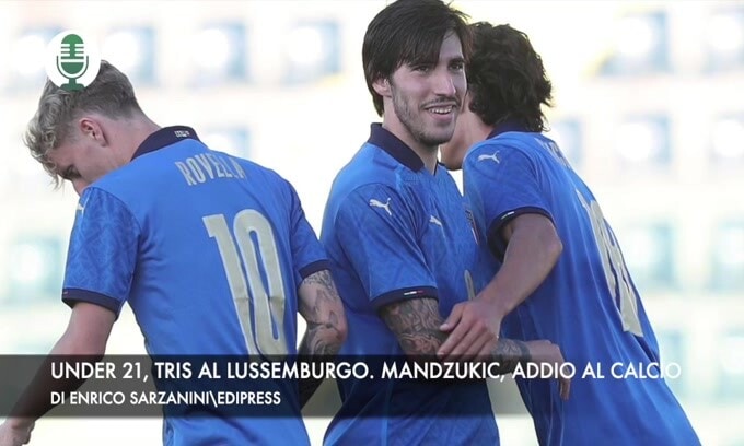 Under 21, tris al Lussemburgo. Mandzukic, addio al calcio