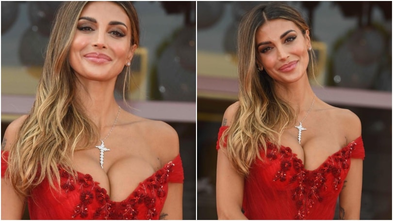 Cristina Buccino in total red: il suo abito infiamma Venezia