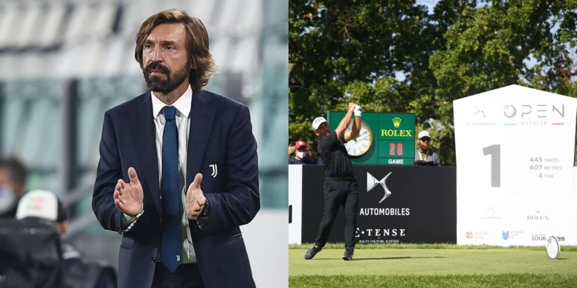 Golf, anche Pirlo spettatore all'Open d'Italia