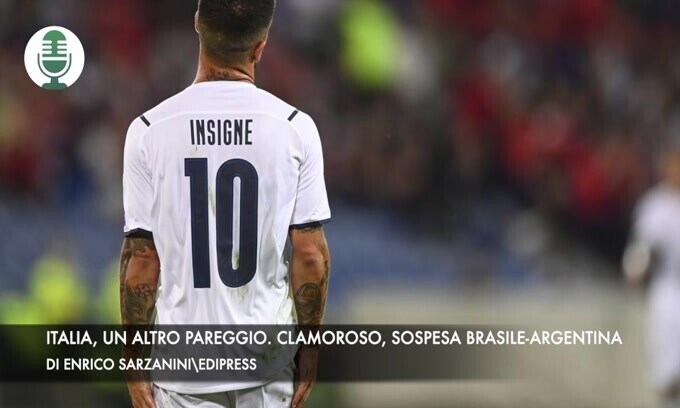 Italia, un altro pareggio. Clamoroso, sospesa Brasile-Argentina