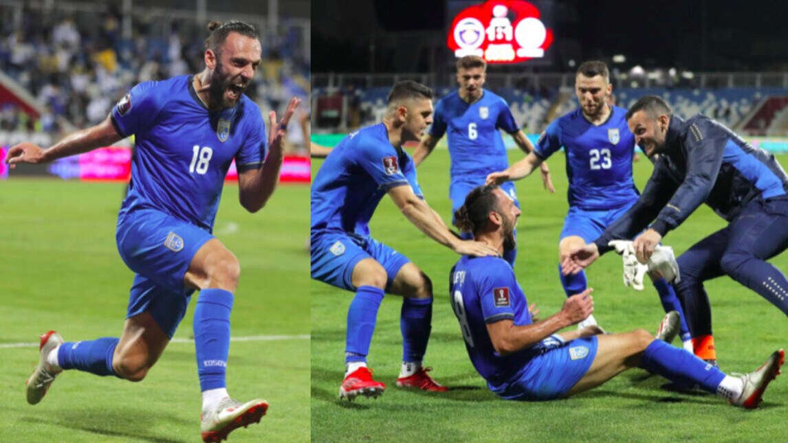 Lazio, Muriqi decisivo con il Kosovo: gol e super esultanza