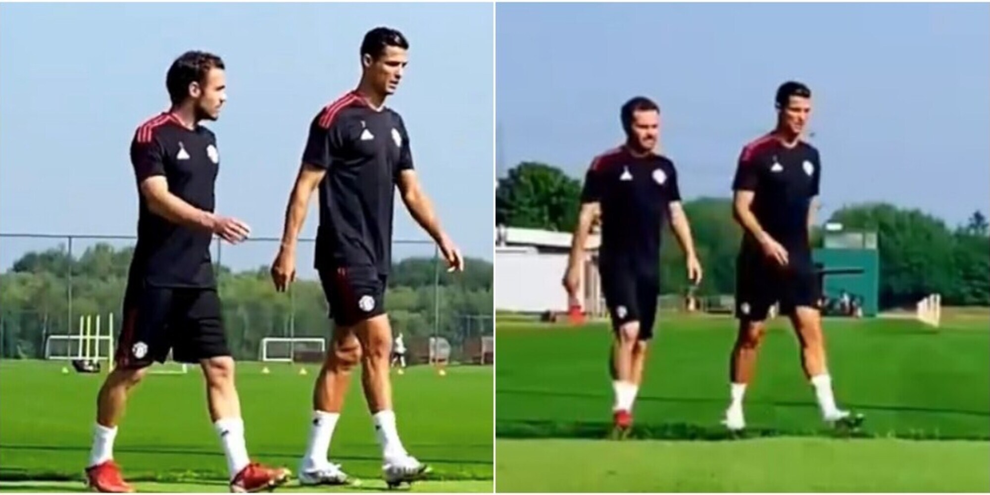 Ronaldo in sede Manchester United, eccolo in campo FOTO