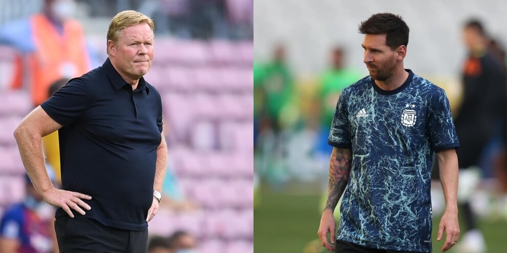 Koeman: "L'addio di Messi al Barcellona una bastonata, fa male!"
