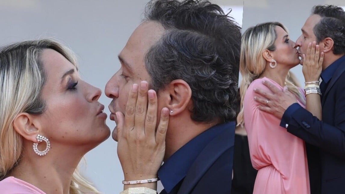 Santamaria e Barra infiammano Venezia: bacio appassionato sul red carpet