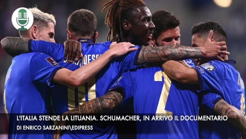 L'Italia stende la Lituania. Schumacher, in arrivo il documentario