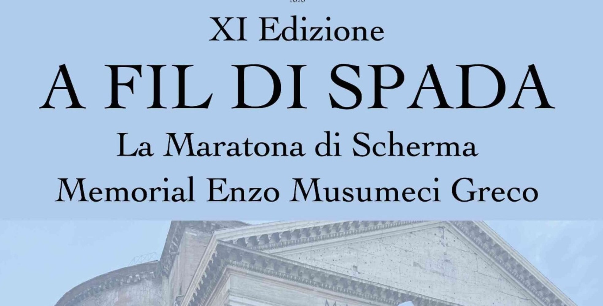 La Maratona di scherma: domenica 12 settembre l'XI edizione di "A Fil di Spada"