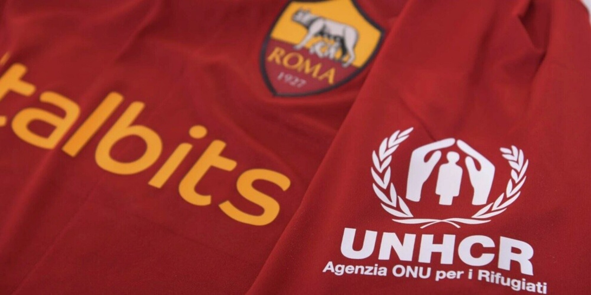 Roma, contro il Sassuolo in campo con patch UNHCR sulla maglia