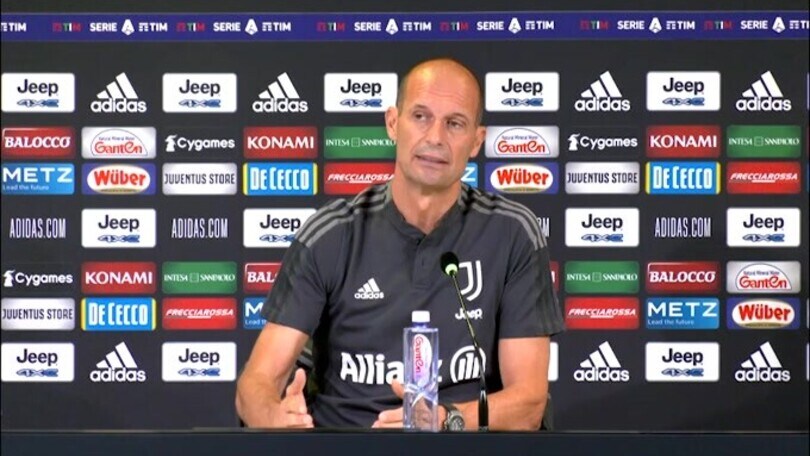 Allegri: "McKennie sta bene e sarà negli 11. Chiesa rimarrà a casa"