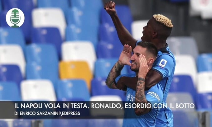 Il Napoli vola in testa. Ronaldo, esordio con il botto