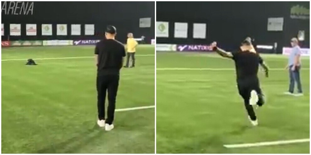 Icardi si dà al football americano, e sembra saperci fare!