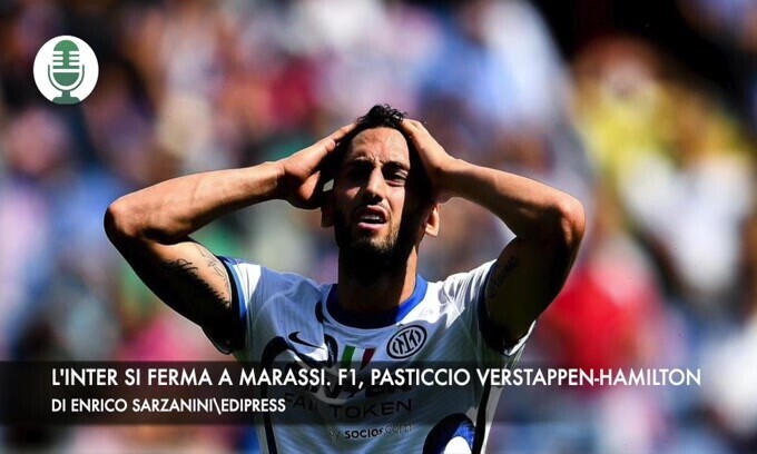 Serie a, l'Inter si ferma a Marassi. F1, pasticcio Verstappen-Hamilton