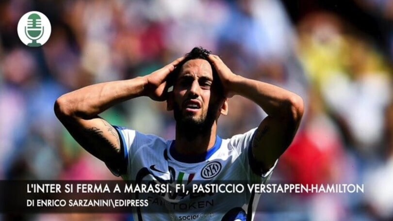 Serie a, l'Inter si ferma a Marassi. F1, pasticcio Verstappen-Hamilton
