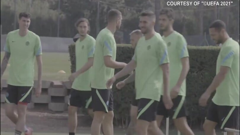 Inter, allenamento di rifinitura con vista Real Madrid
