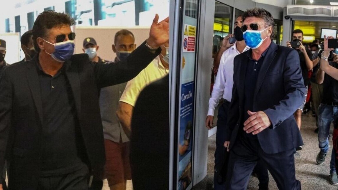 Mazzarri nuovo allenatore del Cagliari: l'arrivo in aeroporto