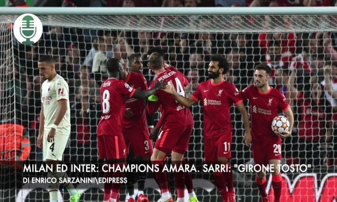 Inter e Milan: Champions amara. Sarri: "Girone tosto"