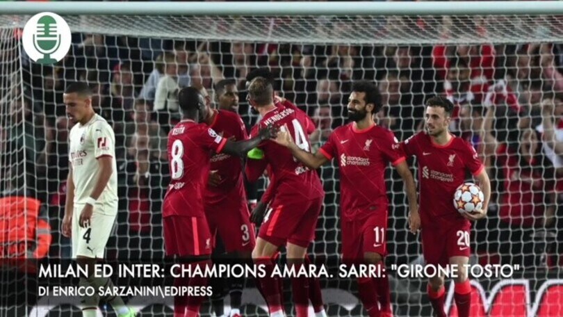 Inter e Milan: Champions amara. Sarri: "Girone tosto"