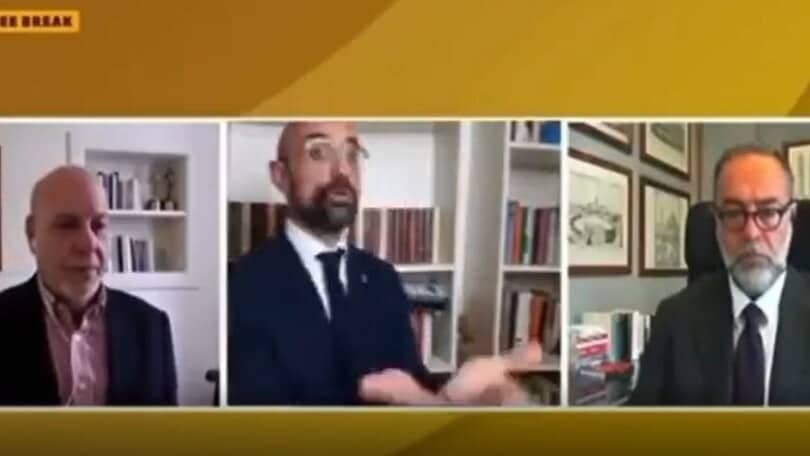 "È pronto!": la moglie grida e interrompe l'ospite in diretta tv, ma...
