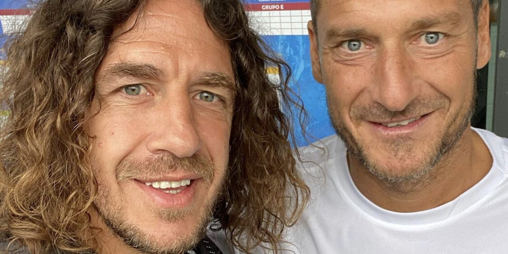 Totti e Puyol: l’incontro tra le due leggende di Roma e Barcellona