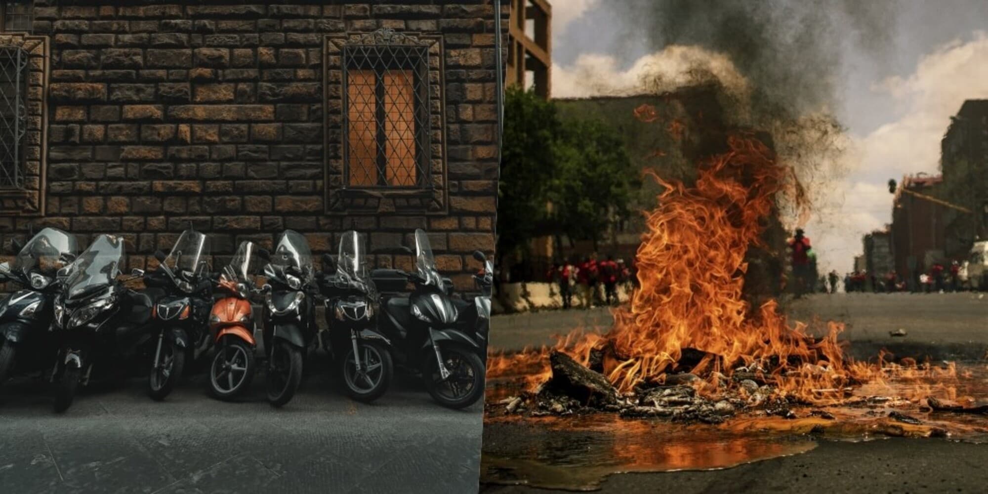 Notte di incendi a Roma: a fuoco 12 scooter e sei cassonetti