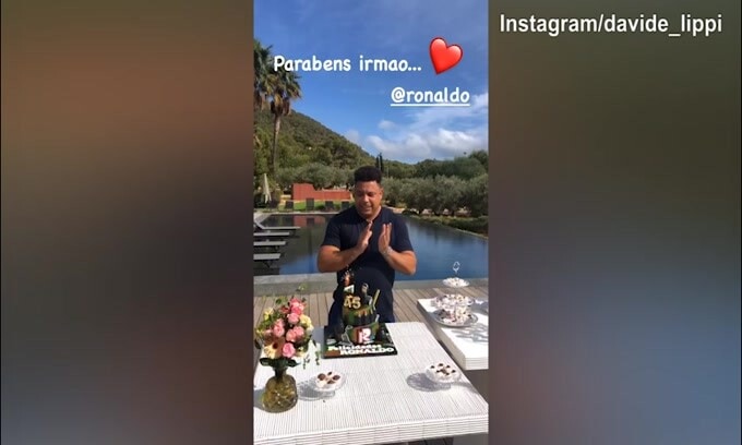 Davide Lippi festeggia il compleanno di Ronaldo