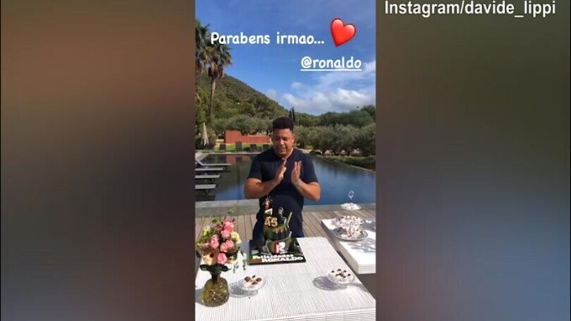 Davide Lippi festeggia il compleanno di Ronaldo