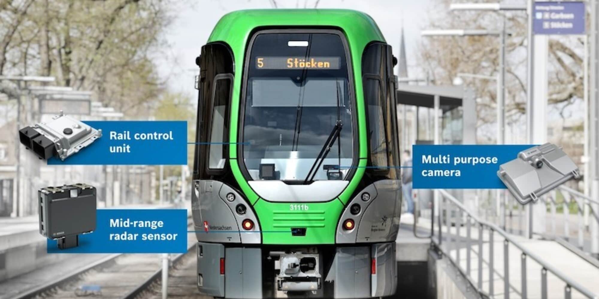 Bosch, tram più sicuri col nuovo sistema di assistenza alla guida