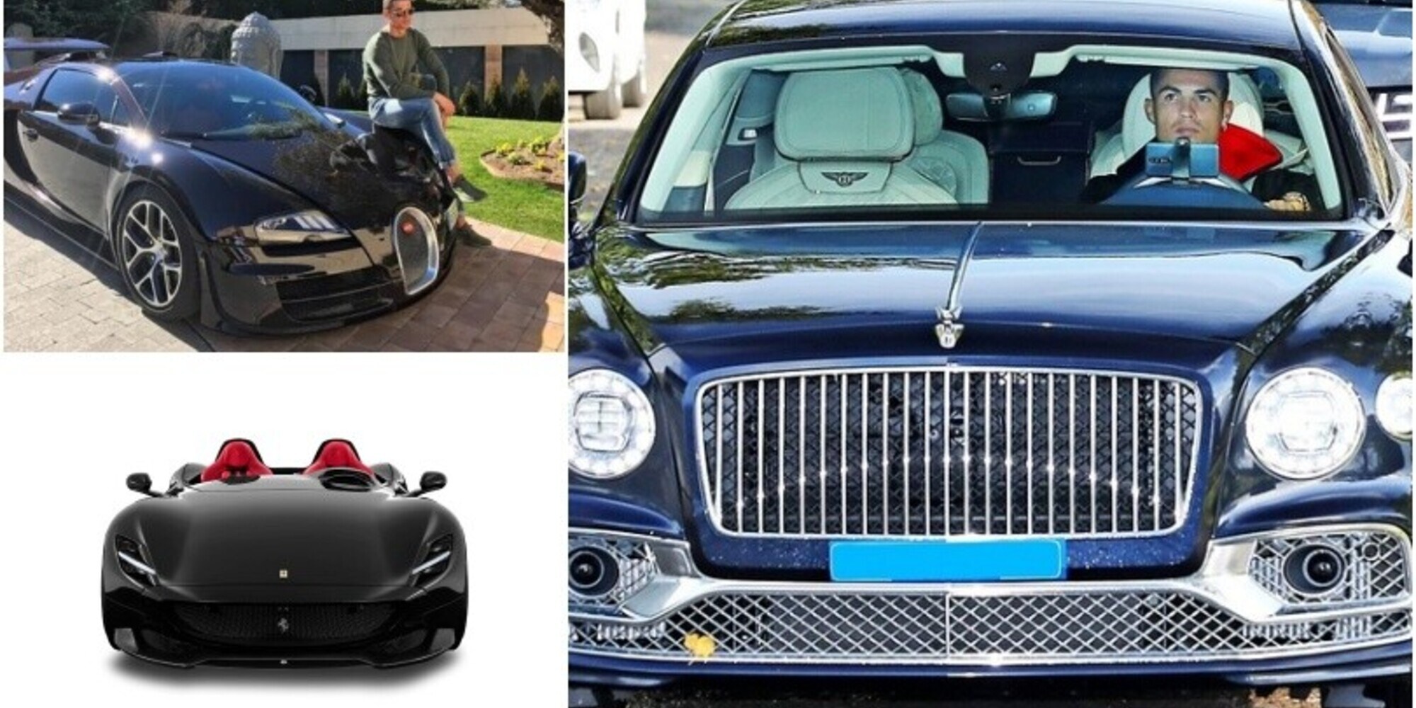 Cristiano Ronaldo sempre più Paperone: il suo garage di supercar con la nuova Bentley vale 17 milioni di euro