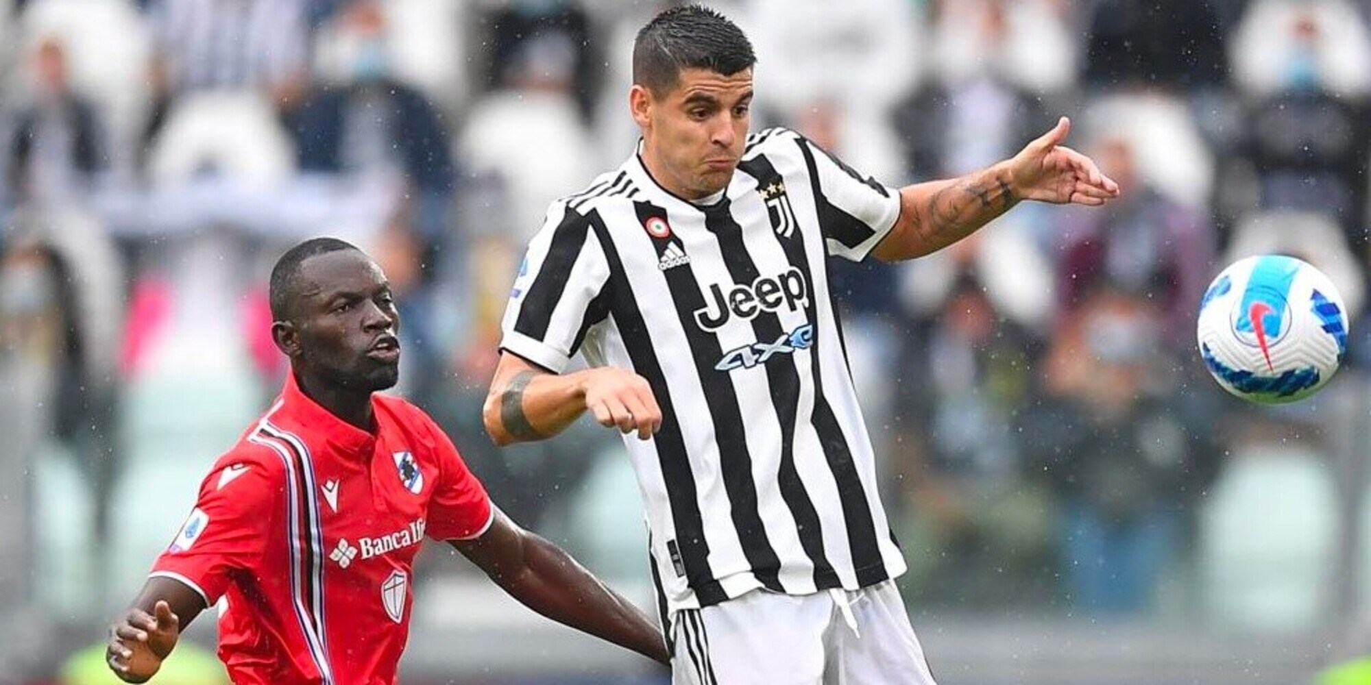 Juve, anche Morata ko: si tocca la gamba e smorfia di dolore
