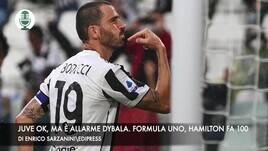 Juventus ok ma è allarme Dybala. Gp Russia, Hamilton fa 100