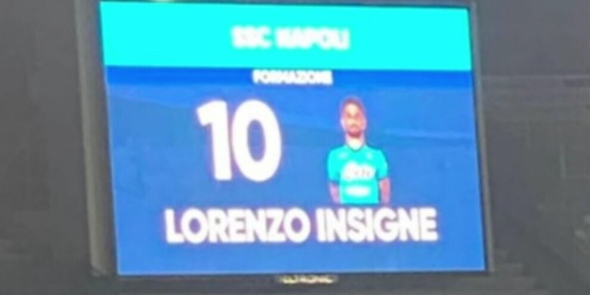 Insigne, che gaffe al Maradona: ha il 10 di Diego