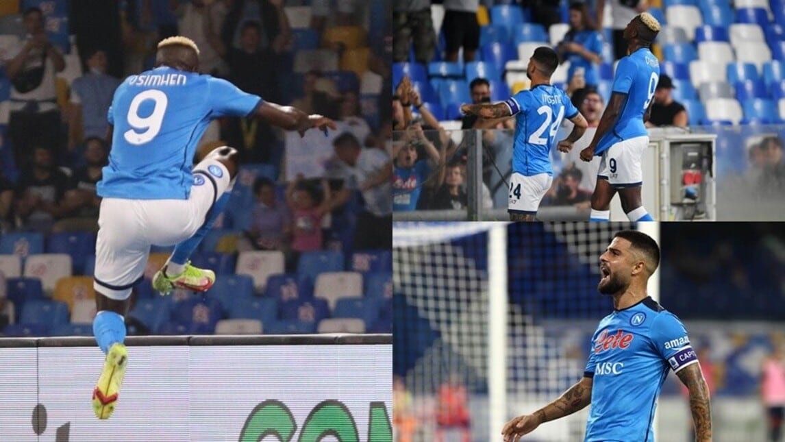 Il Napoli non si ferma più: Osimhen e Insigne stendono il Cagliari