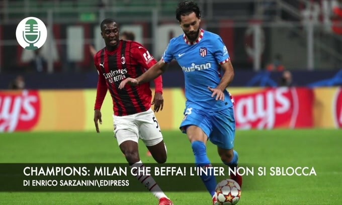 Champions: Milan che beffa! L'Inter non si sblocca