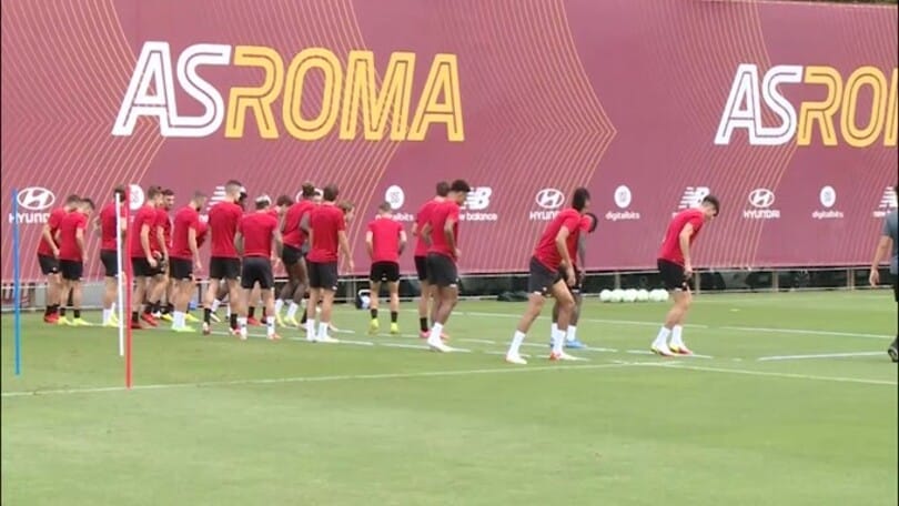Roma, "acchiapparella" in allenamento