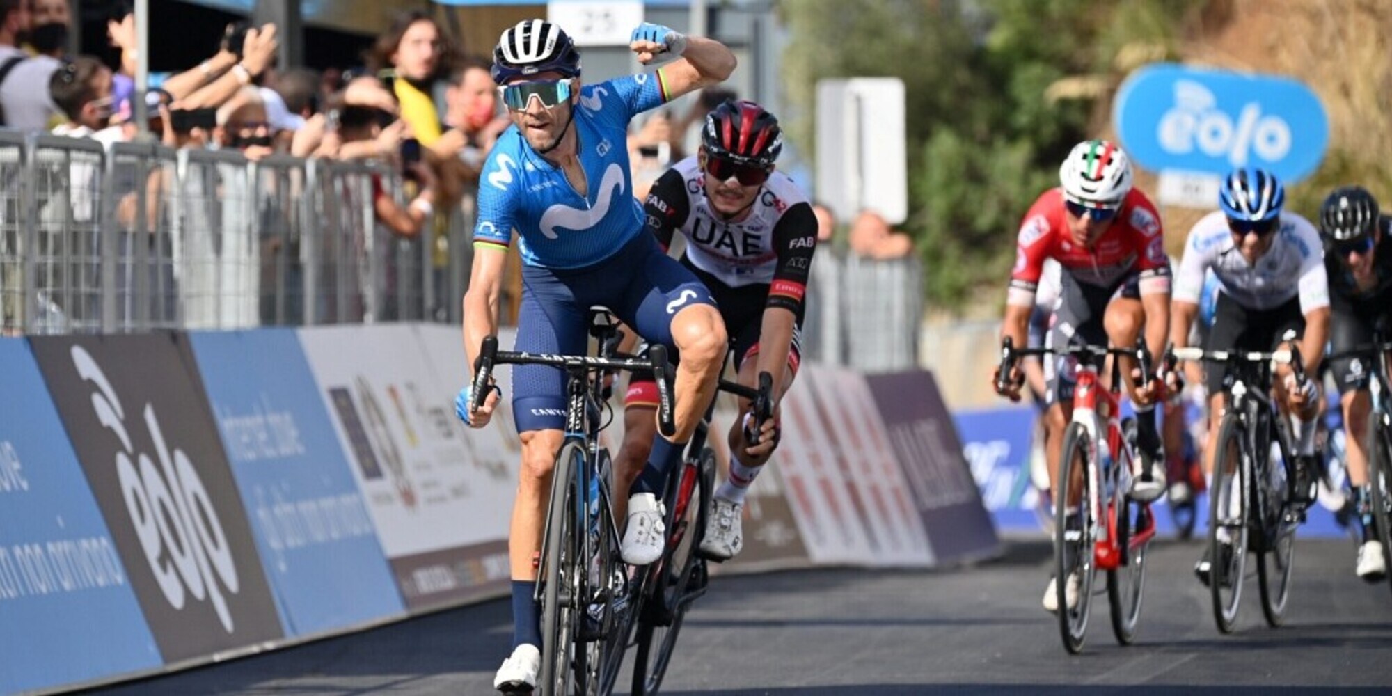 Ciclismo, Valverde trionfa nella 3ª tappa del Giro di Sicilia