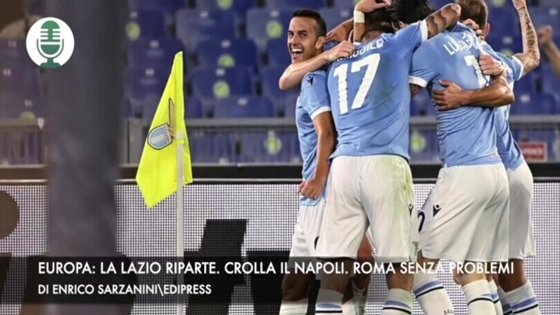 Europa: la Lazio si rilancia. Il Napoli si ferma. La Roma senza problemi