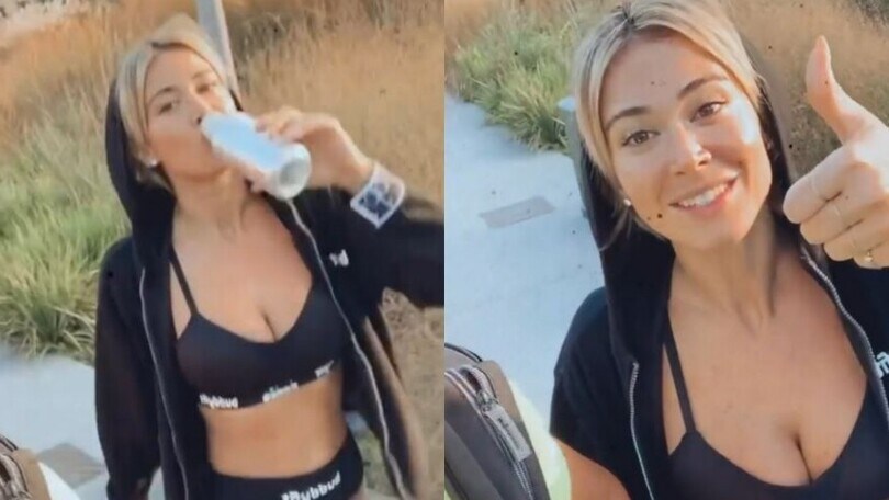 Diletta Leotta senza fiato dopo l'allenamento: "Sono morta!"